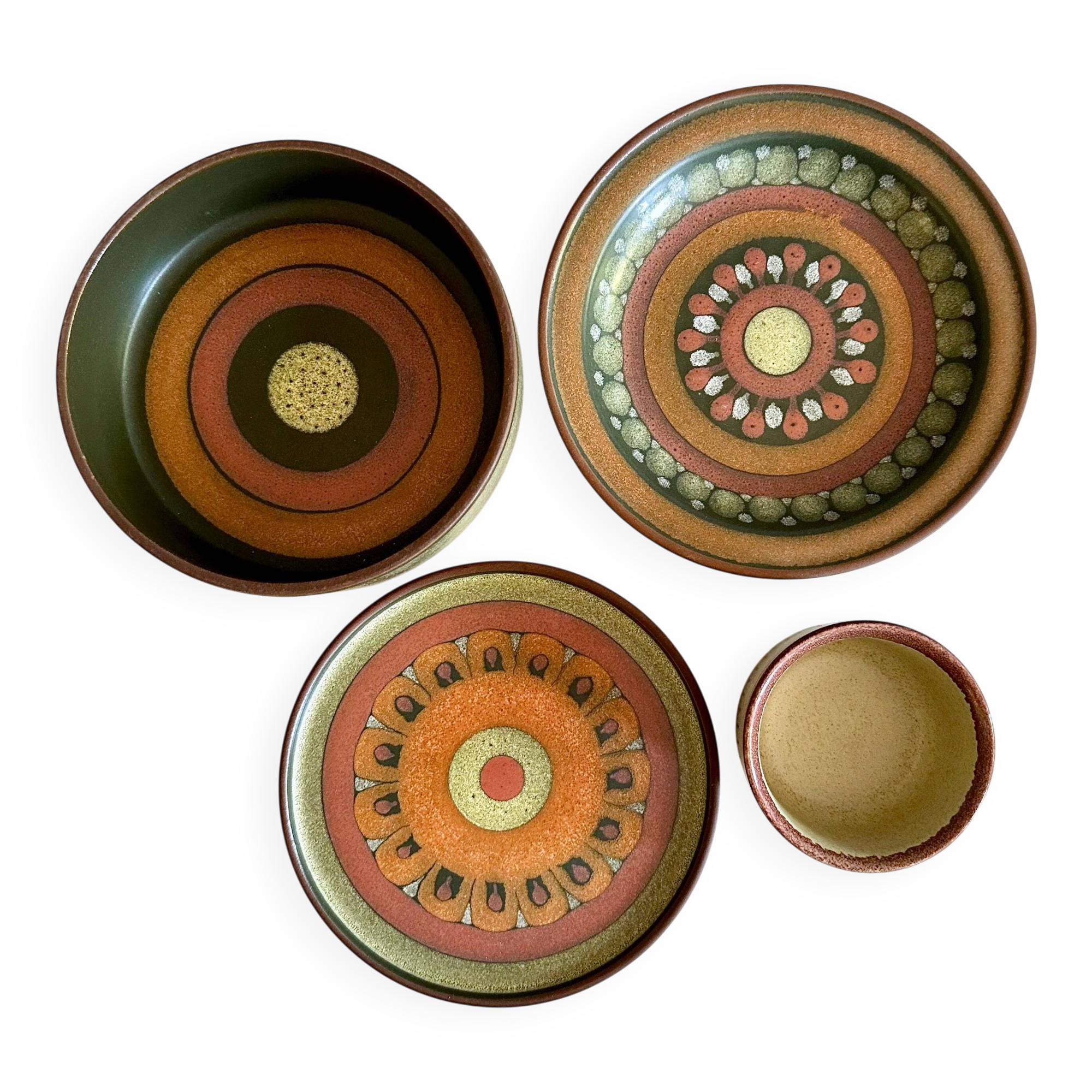 KMK Ceramic Set – Kupfermühle Pottery – Bowls & Plates from the "Lima" Seri