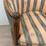 Art Deco Style Barrel Armchair (end of the 20th century)
