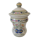 Pot Keraluc Quimper décor floral breton peint main