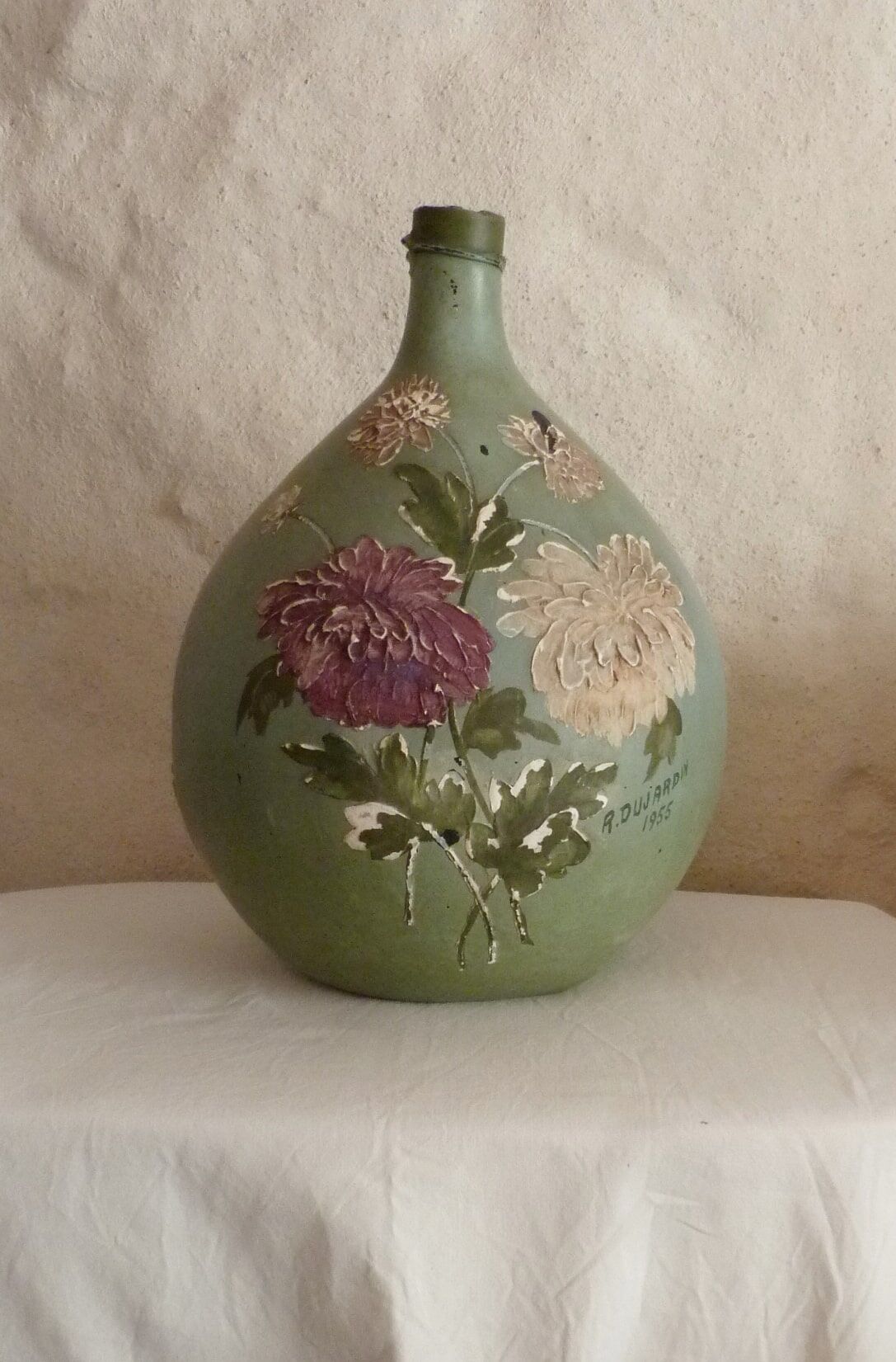 Demijohn painted
