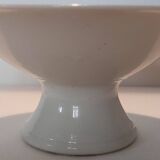 Compotier en porcelaine blanche 19 siècle