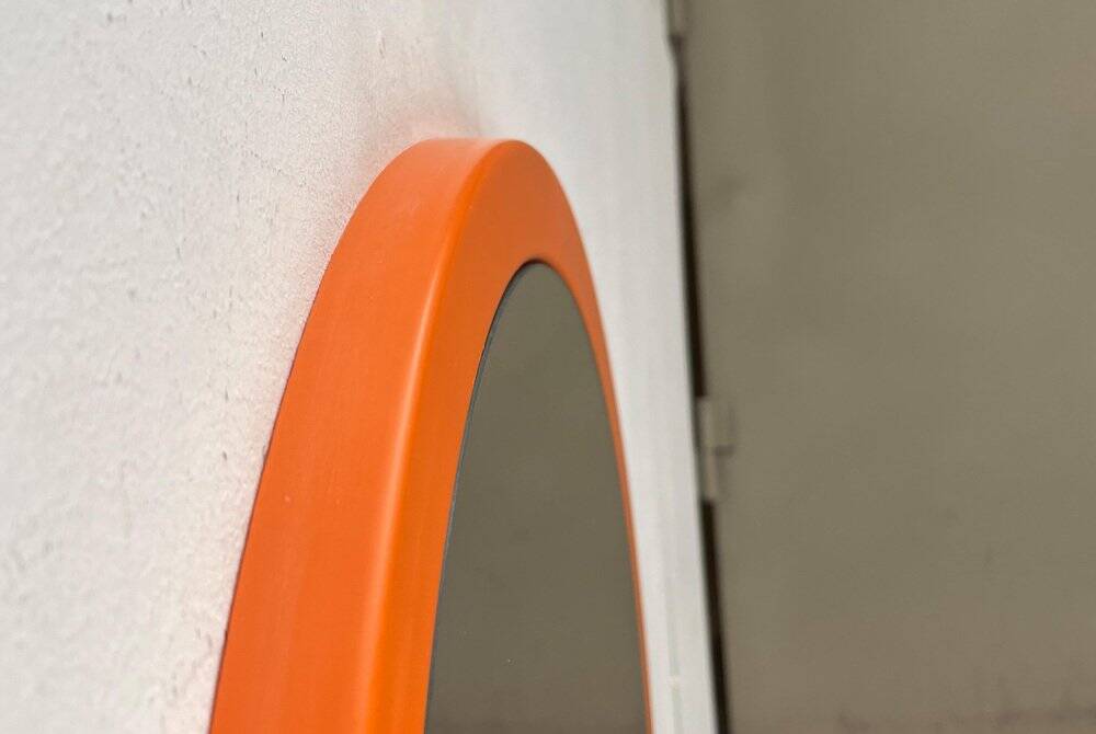 Round Space Age mid-century mirror, 1960s