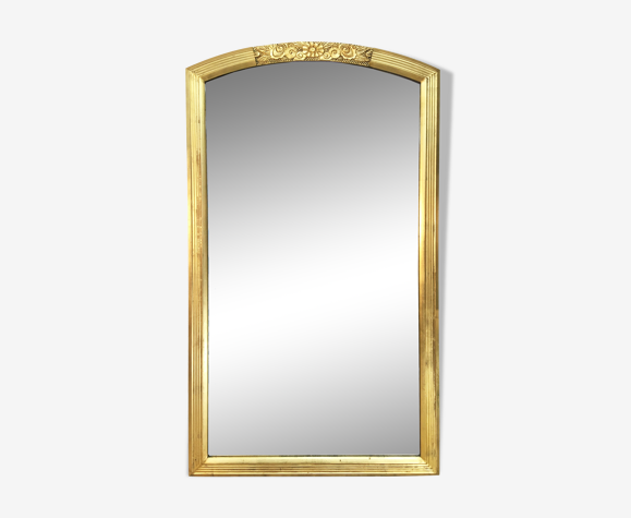 Miroir doré art deco 143 x 83 cm