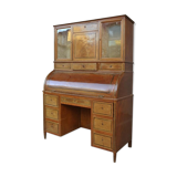 Time's roll-top desk Louis XVI, directoire era end 18th century mahogany