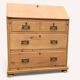 Commode, English slant-front desk, 19th century.