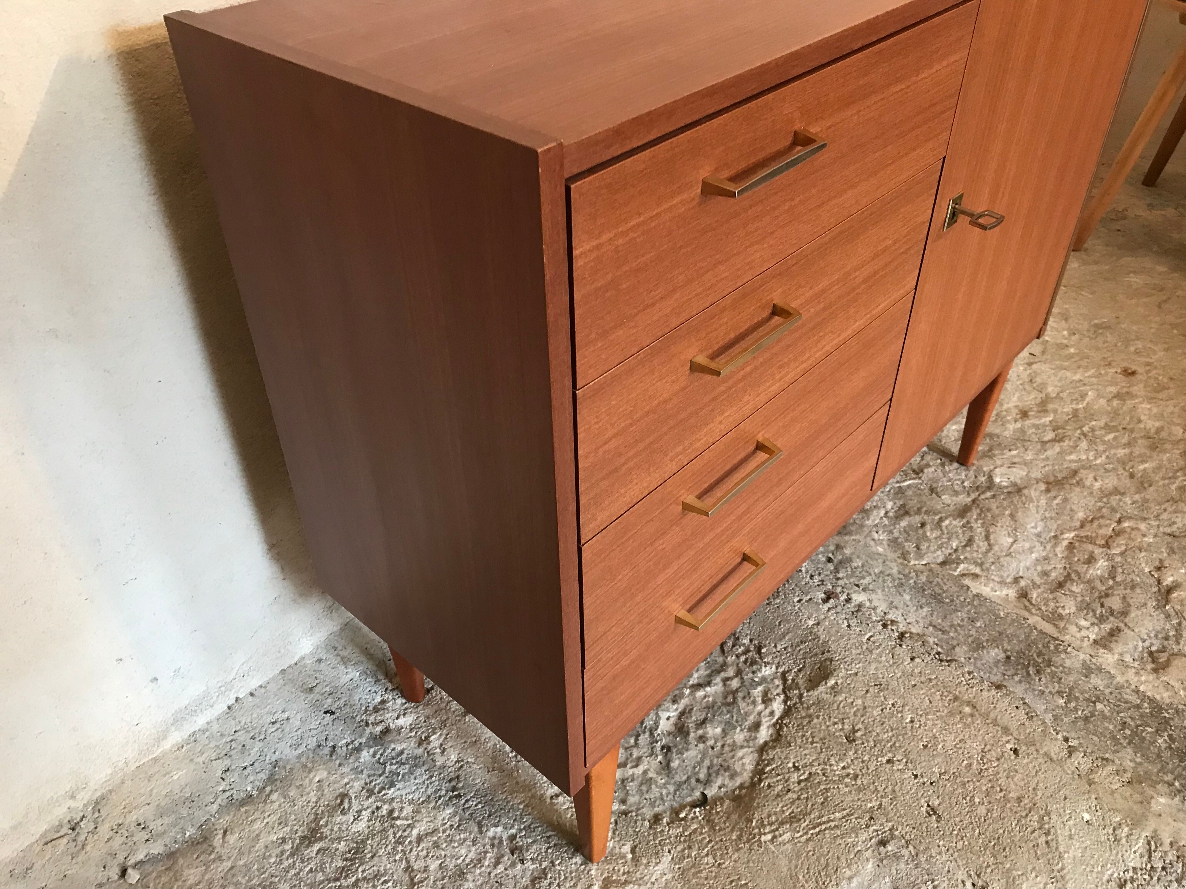 Buffet vintage storage cabinet formica