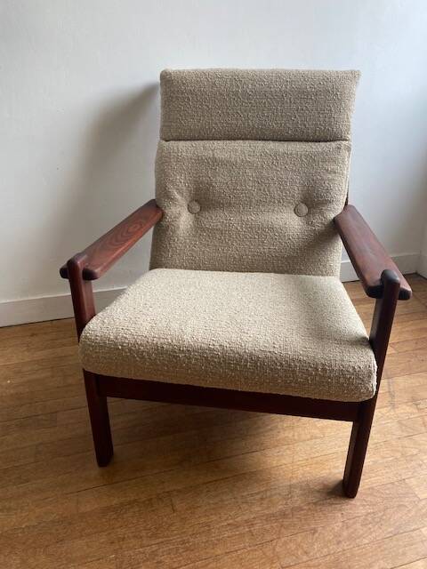 Fauteuil teck scandinave 1960
