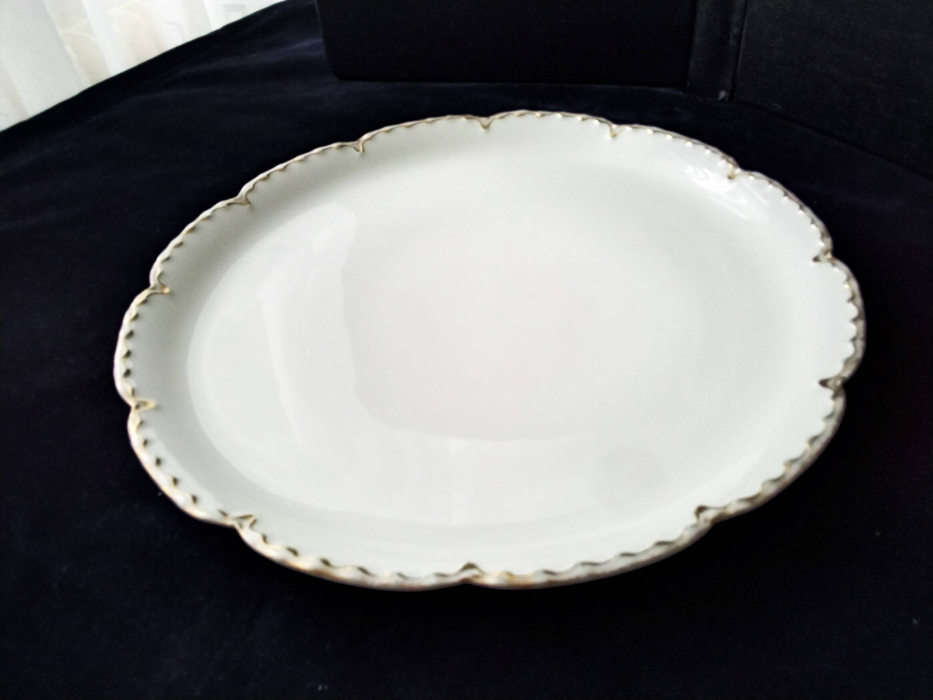 Antique Haviland Limoges porcelain cake dish