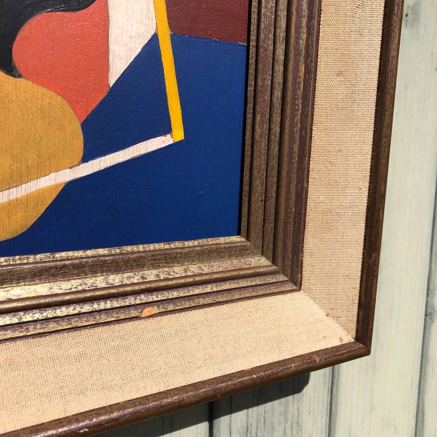 Abstract painting on panel