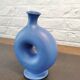 Blue donut vase