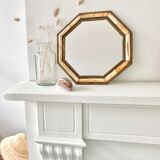 Vintage brass mirror
