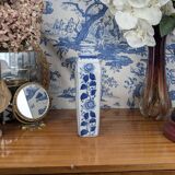 Rectangular Hue Blue Vase Vietnamese Landscape Decor 20th Century