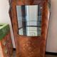 Silversmith showcase Louis XV style marquetry rosewood top marble