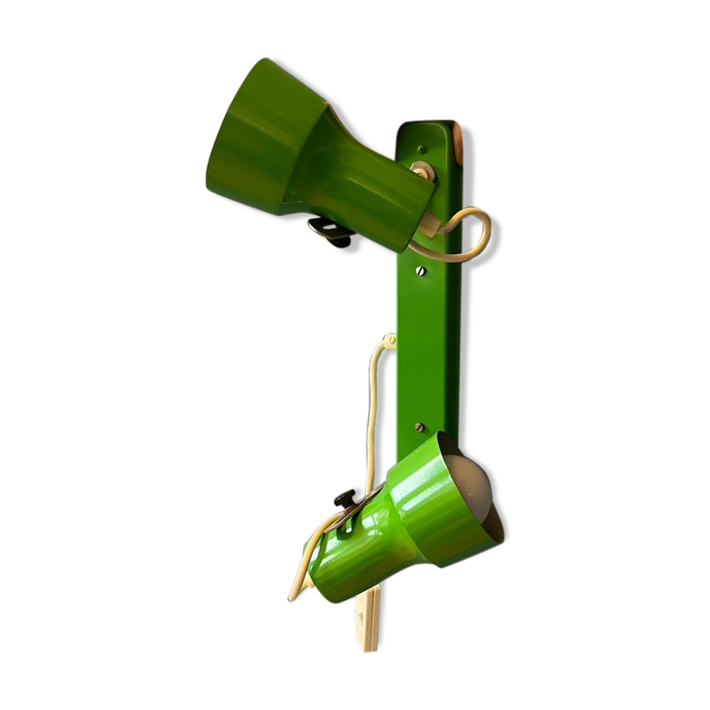 Vintage wall lamp space age green