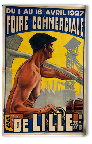Affiche originale Foire de Lille