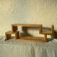 Pair wooden wall shelves 1970