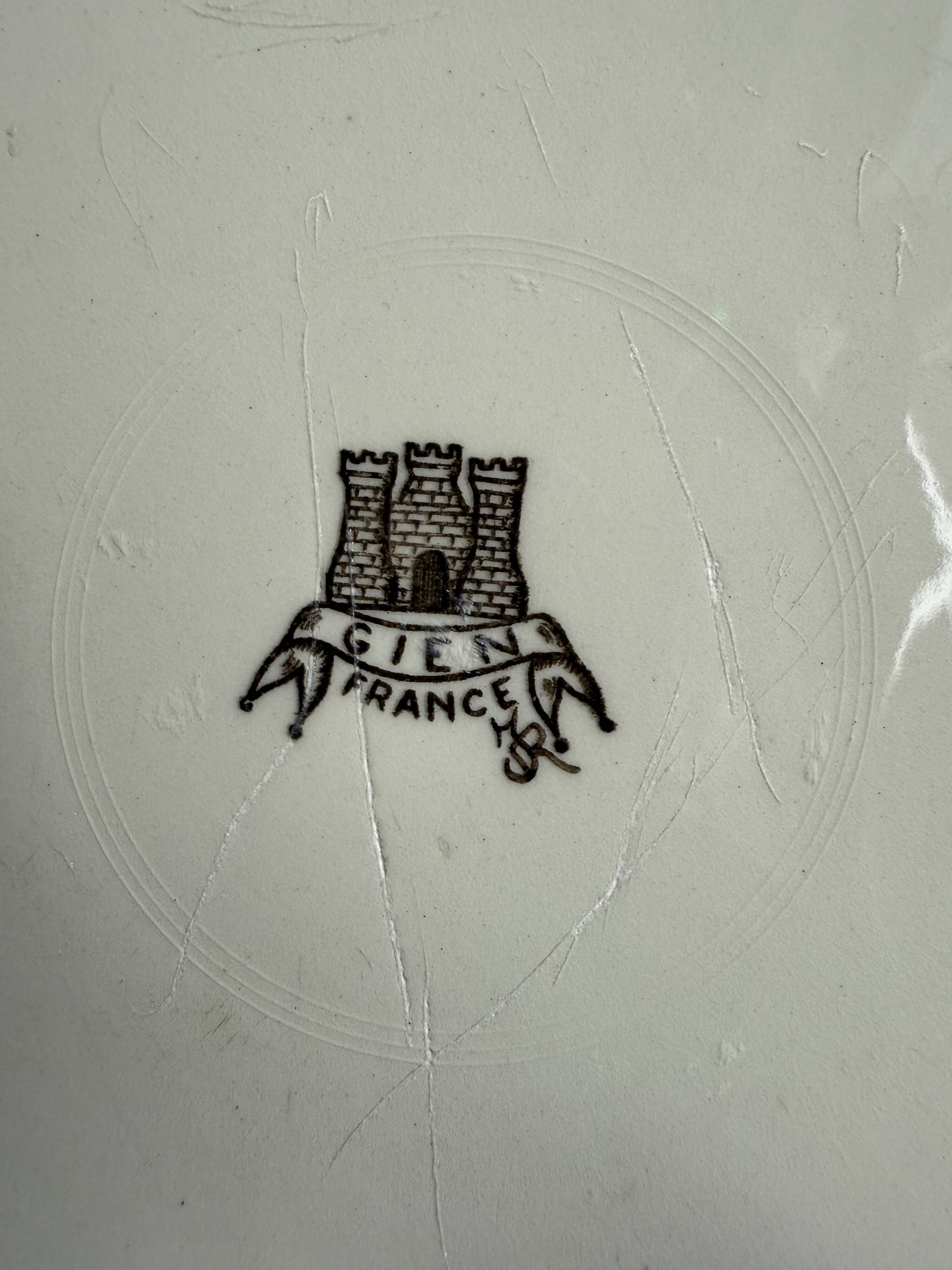 Pheasant flat plate - Gien - Rambouillet decor