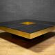 Mirror coffee table "Shilling" by Giovanni Ausenda & Guido Baldi Grossi, Italy 1970