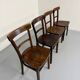 Set of 4 vintage 1950s thonet bistro chairs in wood