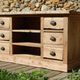 Old shop counter - Trade furniture with 13 walnut drawers