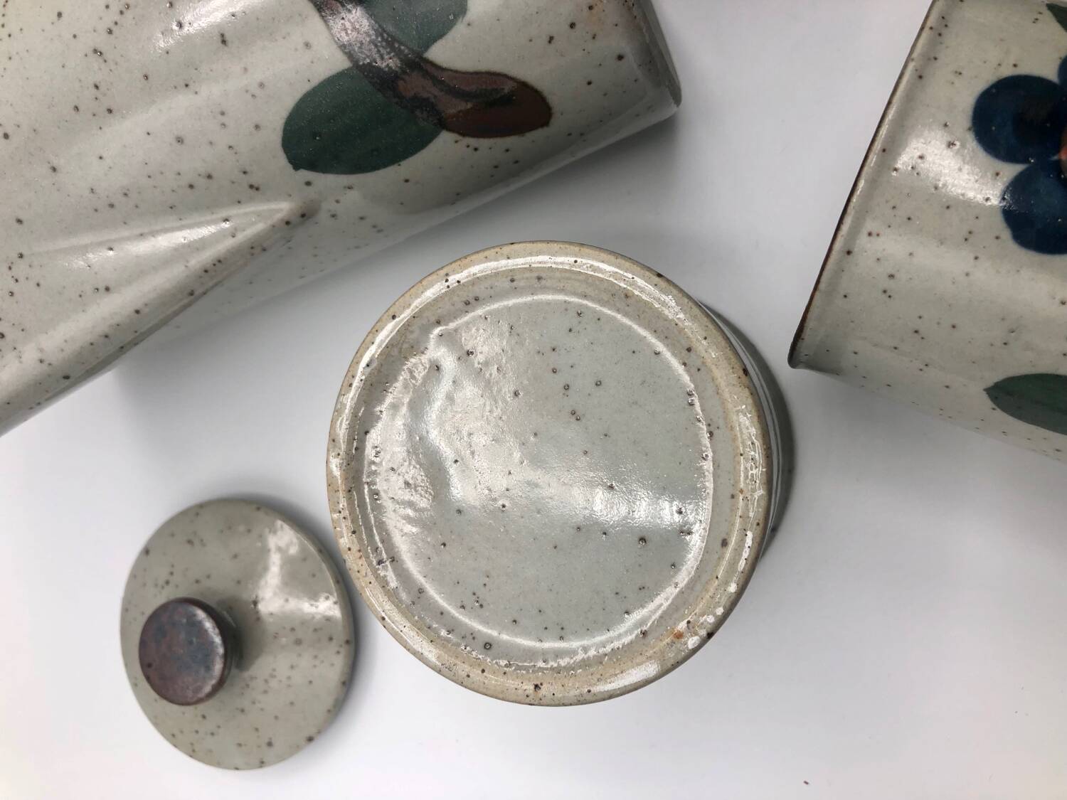 Enamelled stoneware coffee tea service