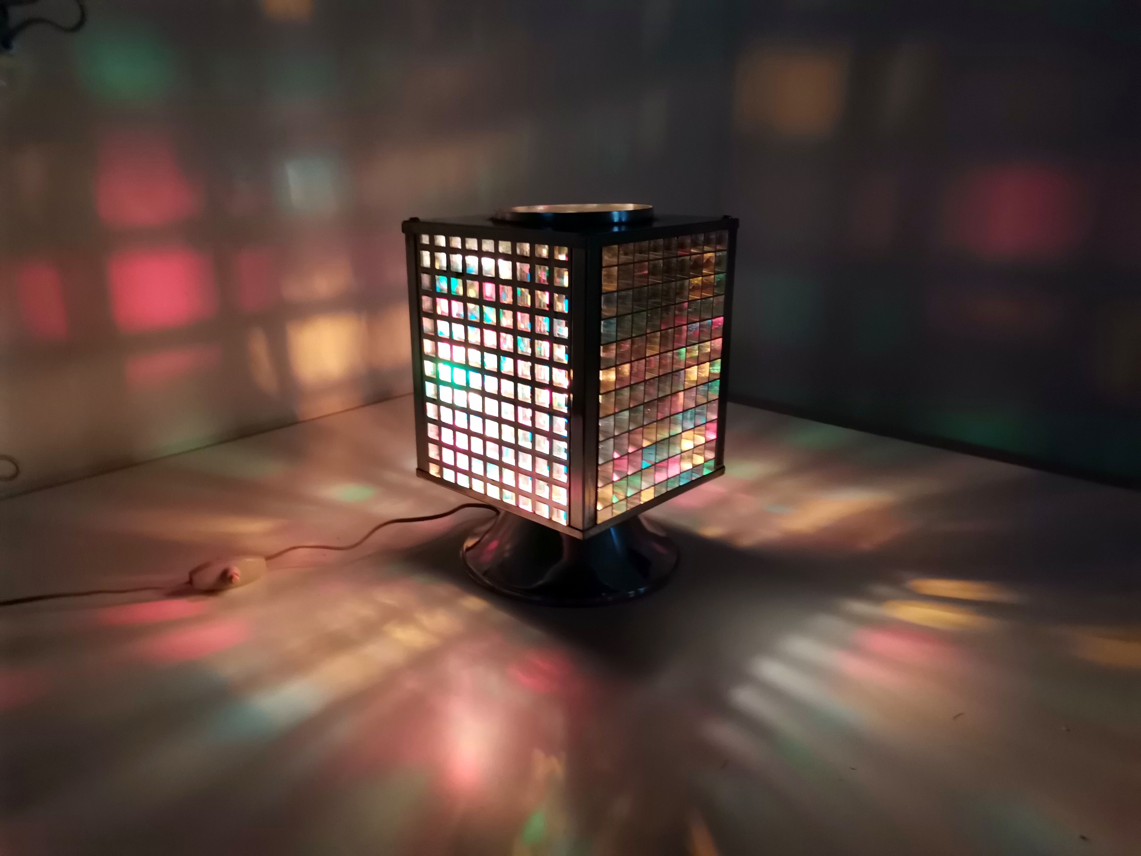 Vintage 1990s eclectic mood light lamp