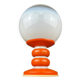 White opaline glass table lamp, Italy, 1970s