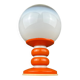 White opaline glass table lamp, Italy, 1970s