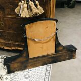 Fifth wheel console and art deco mirror