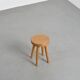 Tabouret en Pin par René Martin, France, circa 1965