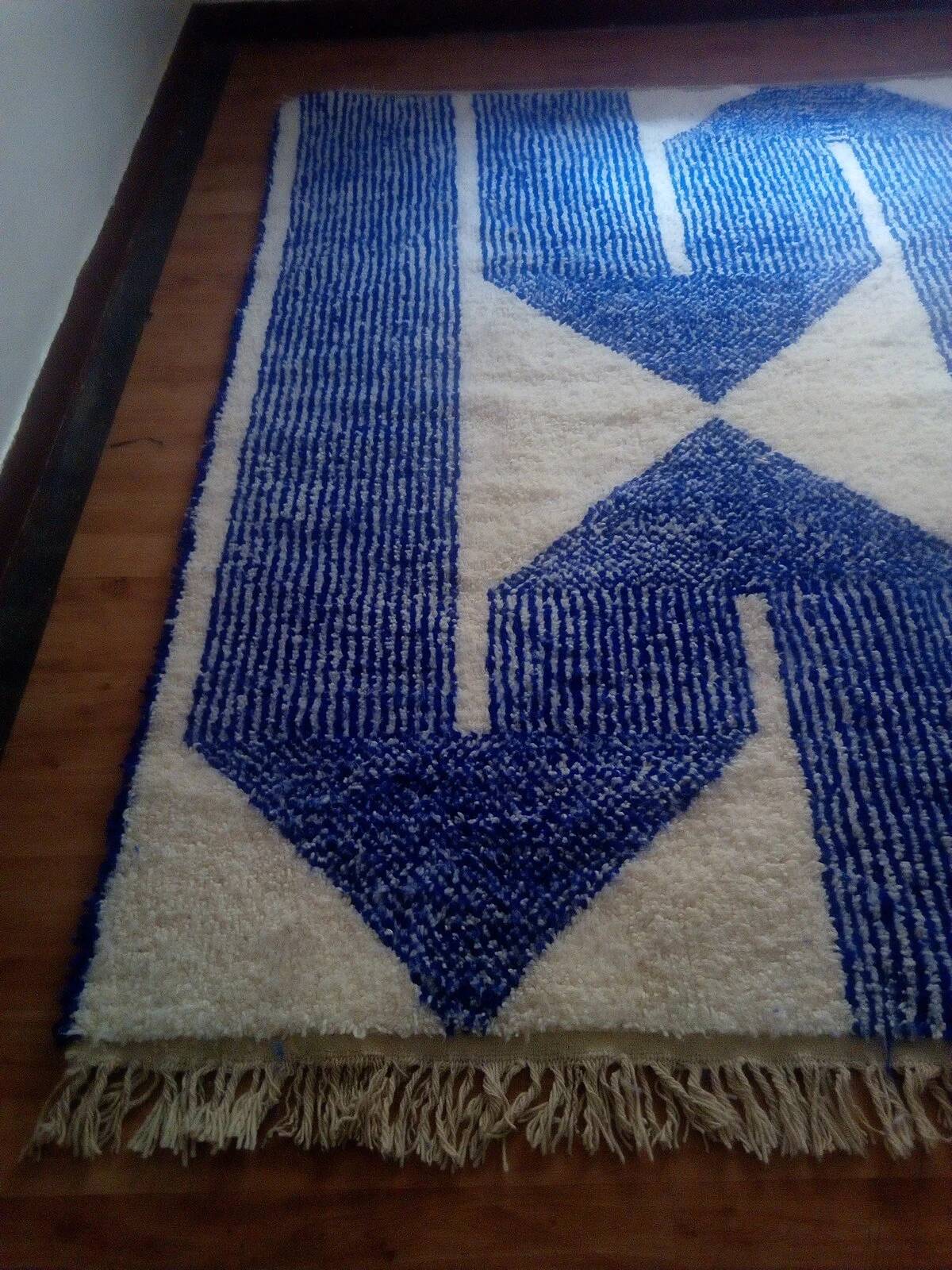 Tapis berbère en laine fait main 2.5 x 1.5 m