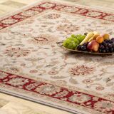Oriental carpet 240x340 cm beige and red