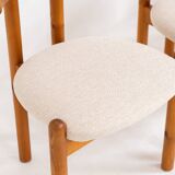 Ensemble de 4 chaises en pin par Vamdrup Stolefabrik (Danemark, années 1970).