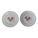 Pair of Ceranord earthenware dessert plates, Gigi model