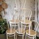 Suite de 6 chaises bistrot cannées
