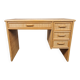 Vintage French Bamboo Rattan Desk with Drawers, 1970s