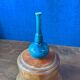 Small glazed terracotta soliflore vase. Mid 20th century.