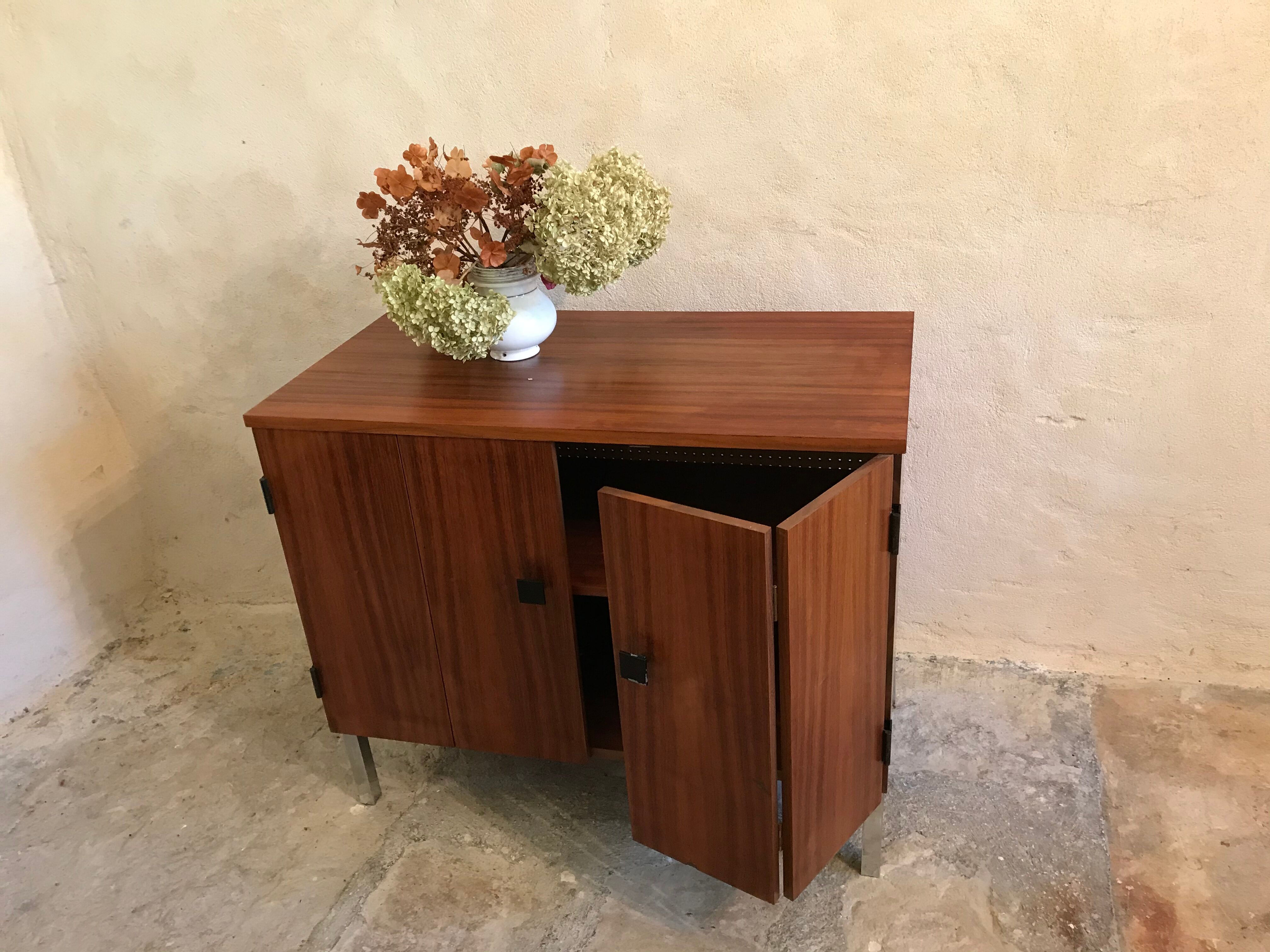 1960's vintage two-door storage unit