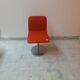 Lot 4 chaises vintage en cuir par Poltronova variante harlow 1971