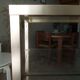 Brass shelf and glass on wheels Pierre Vandel