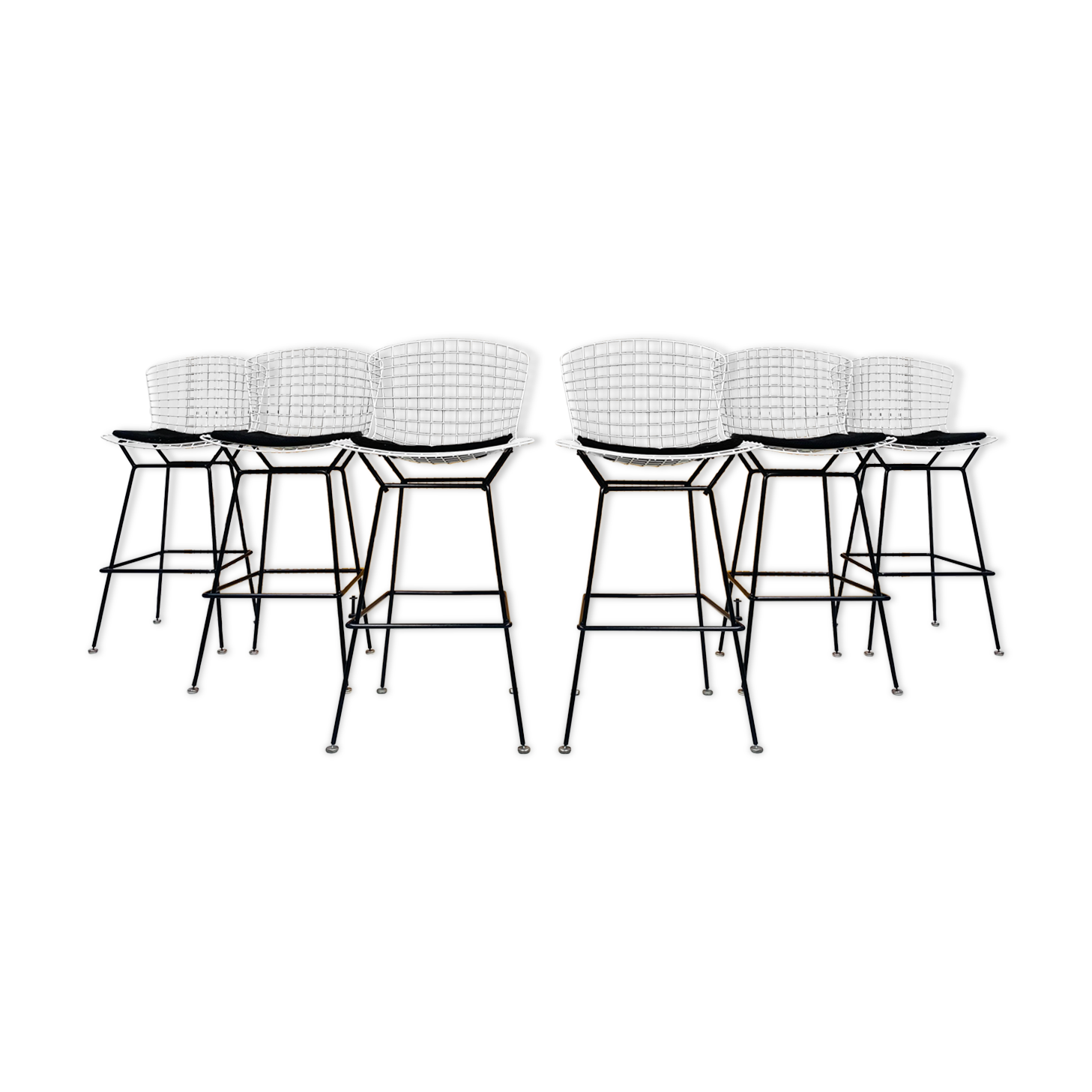 Wire barstools by Harry Bertoia for Knoll, 1960
