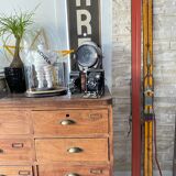 Vintage wooden Rossignol Hickory ski pair