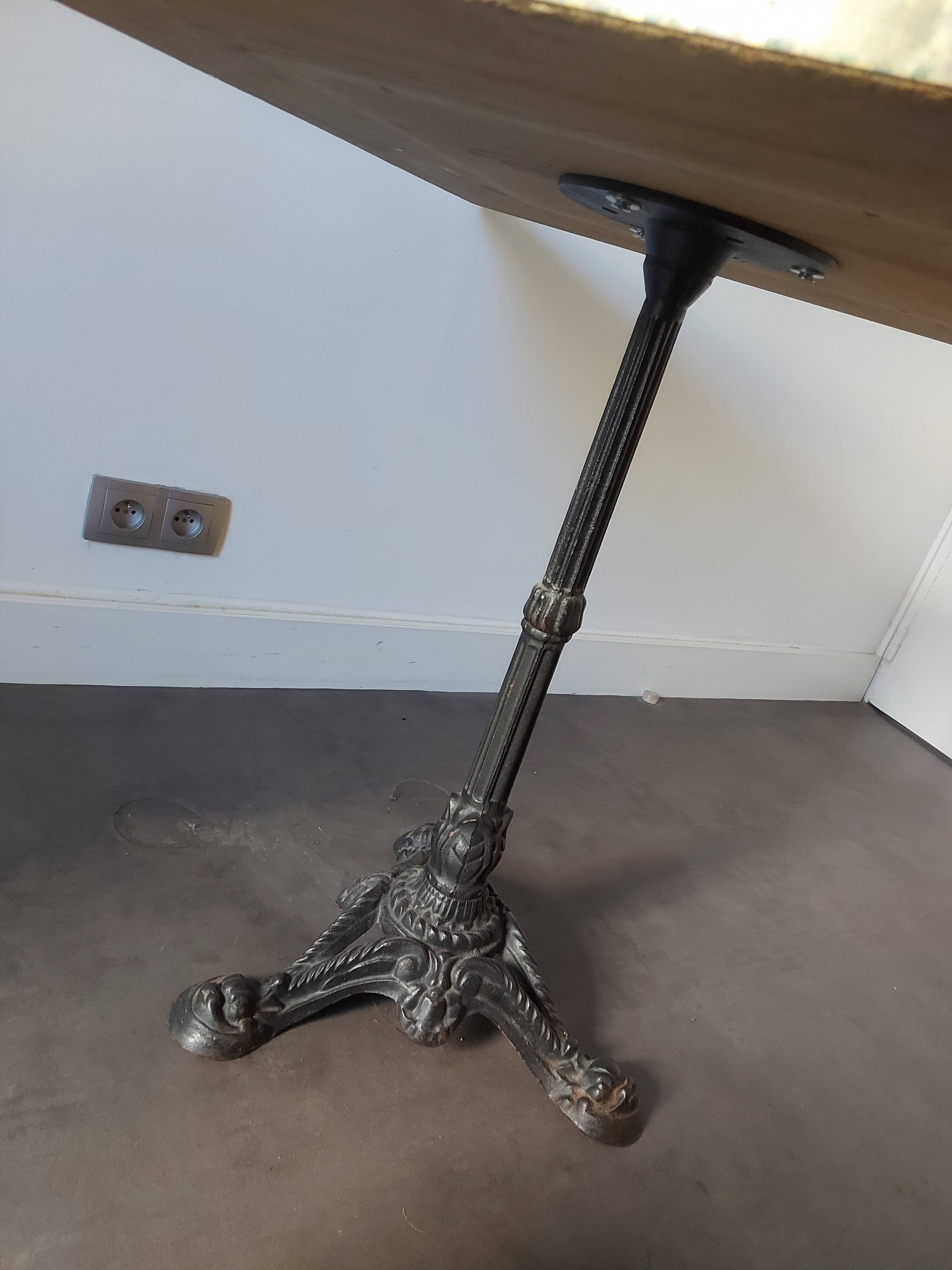 Vintage enameled table, Courchevel ski resort