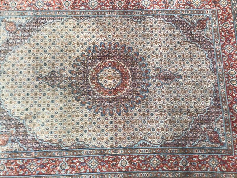 Large vintage Persian rug Mills handmade 200 x 300 cm