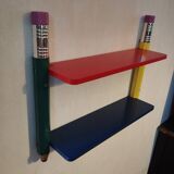 Pierre SALA style vintage pencil shelf