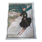 Réplique affiche ancienne Chamonix