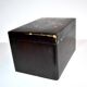 Ancient tea box in black lacquer from Japan - 19th century butterfly decoration