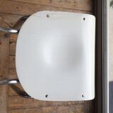 3 chrome wooden chairs