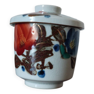 Box/Small jar/Empty pocket/Candy box with Japanese cherry blossom lid