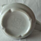 Limoges white earthenware milk pitcher